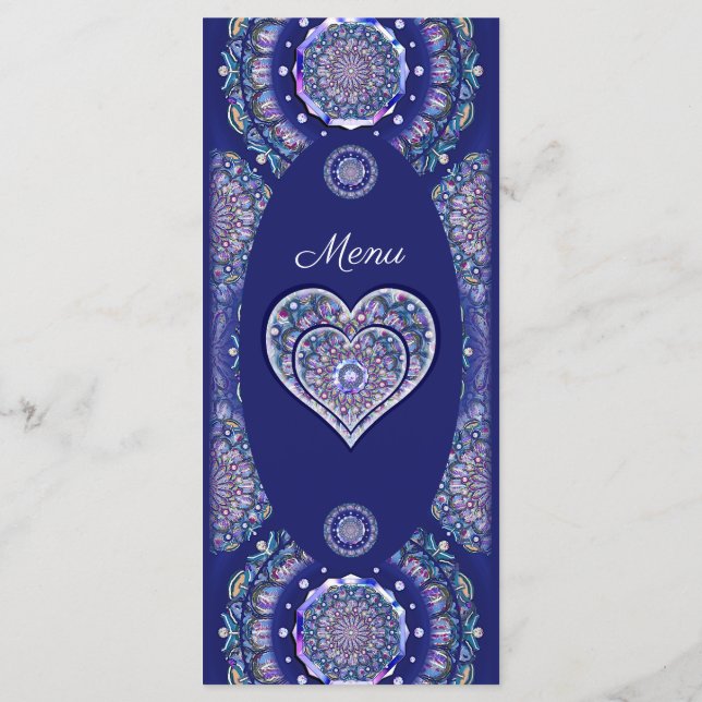 Blue Rosace Menu (Back)