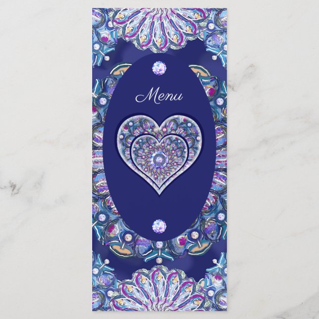 Blue Rosace Menu (Back)