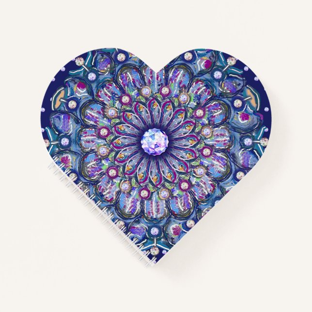 Blue Rosace Notebook (Front)