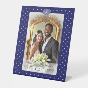 Blue Rosace Pedestal Sign