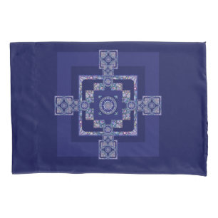 Blue Rosace Pillowcase