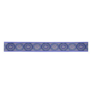 Blue Rosace Satin Ribbon