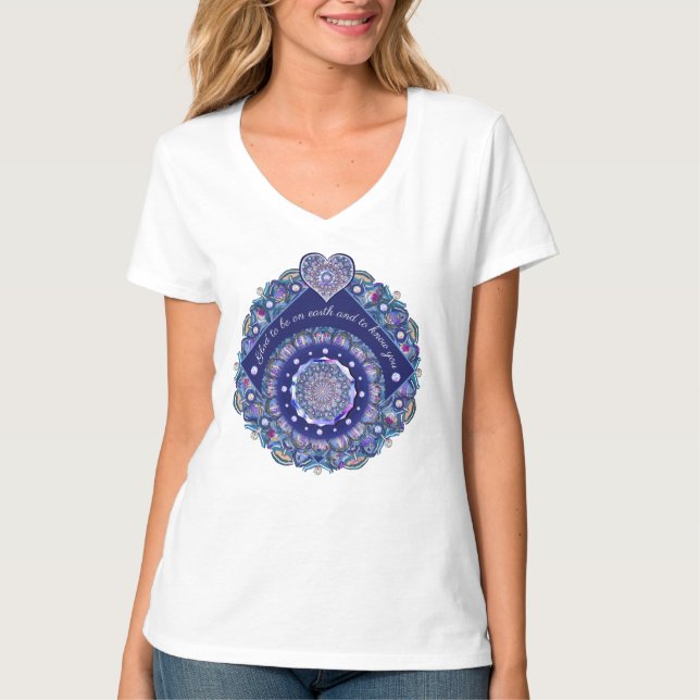 Blue Rosace T-Shirt (Front)