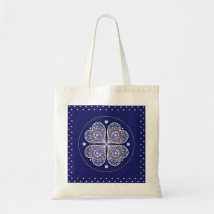Blue Rosace Tote Bag