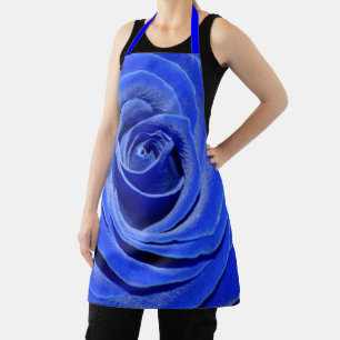 Blue Rose Apron