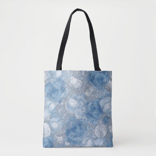 Blue Rose Bubble Brew - Tote Bag (Front)