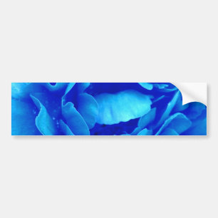 Blue Rose Bumper Sticker - Customisable