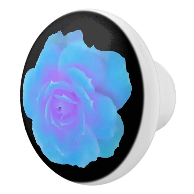 Blue Rose Cabinet knob (Right)