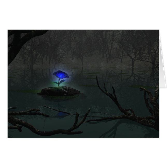 Blue Rose Card (Front Horizontal)