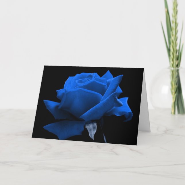Blue Rose Card (Front)