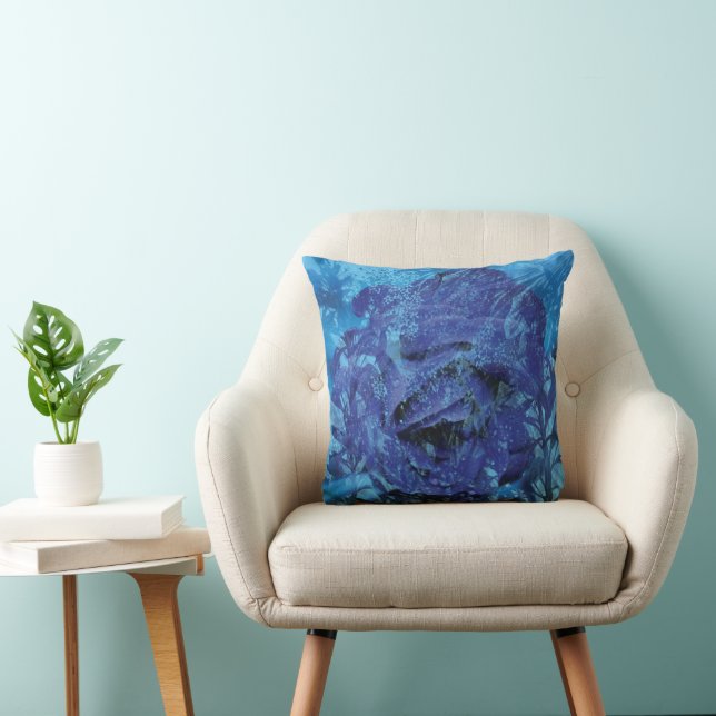 Blue Rose Cushion (Chair)