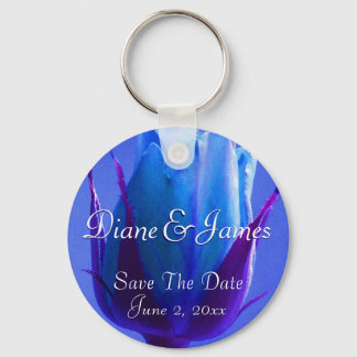 Blue Rose Delight Key Ring