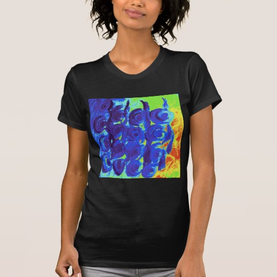 Blue Rose Design T-Shirt