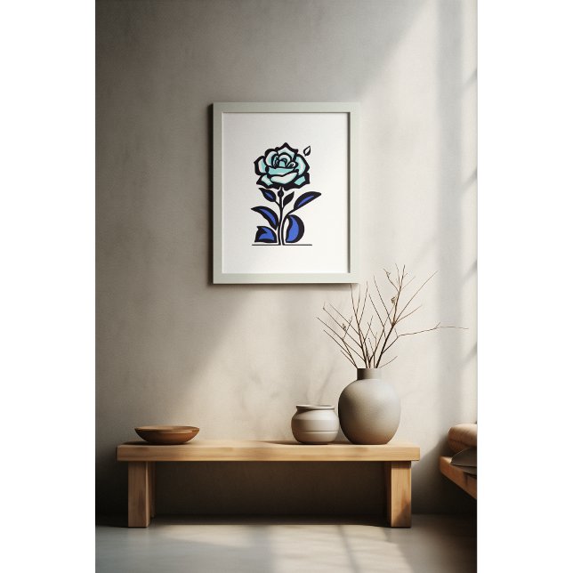Blue Rose Dreamscape Poster (Creator Uploaded)
