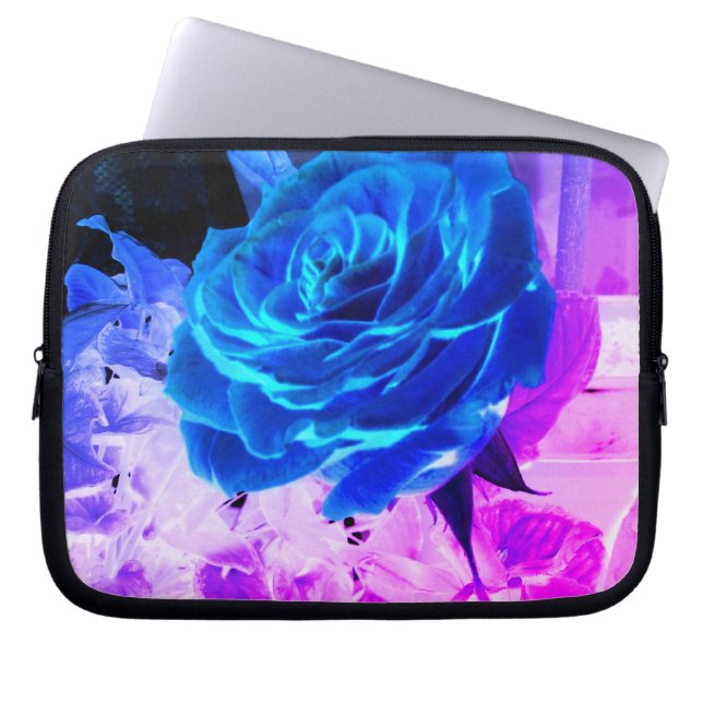 Blue Rose Electronics Bag (Front)