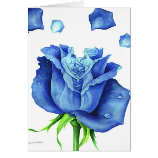 Blue Rose Flower Painting - Multi