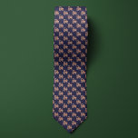 Blue & Rose Gold Farmers Tractor Tie<br><div class="desc">Nothing is more iconic in farm country than a tractor,  which makes this simple but elegant design ideal for the farmer in your life. Create a great gift combination package with a pair of matching socks featuring the same design.</div>