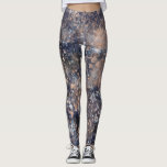 Blue & Rose Gold Paint Splatter Abstract Glamour Leggings<br><div class="desc">Leggings.</div>