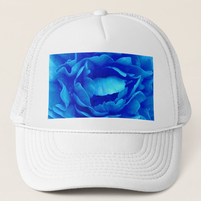 Blue Rose Hat - Customisable (Front)