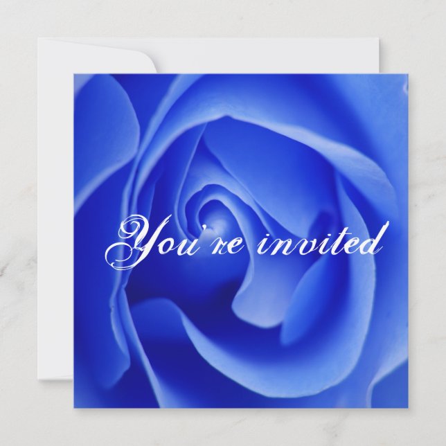 blue rose invitation (Front)