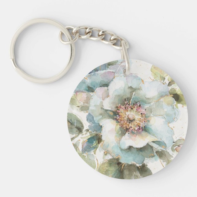 Blue Rose Key Ring (Front)