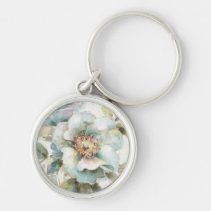 Blue Rose Key Ring