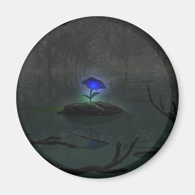 Blue Rose Magnet (Front)