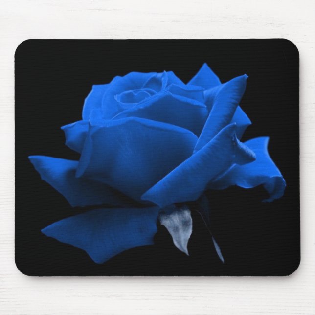 Blue Rose Mouse Mat (Front)