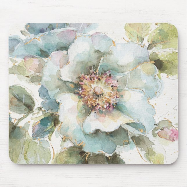 Blue Rose Mouse Mat (Front)