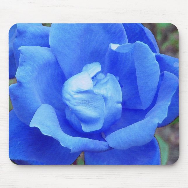 Blue Rose Mousepad (Front)