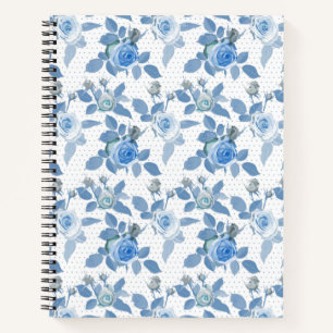 Blue Rose Notebook
