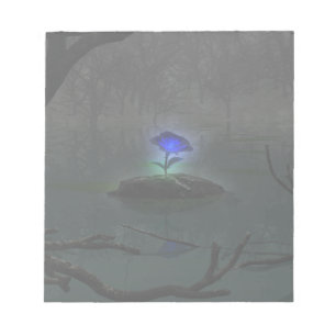 Blue Rose Notepad