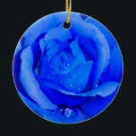 Blue Rose Ornament Personalised Rose Decorations<br><div class="desc">Romantic Rose Ornaments Personalised Holiday Blue Rose Classic Flower Decorations Your Name Here Sympathy Keepsake Wedding Keepsake Customisable Romantic Blue Rose Christmas Ornaments, Rose Gifts Hanukkah Neutral Holiday Decorations Rose Ornaments Keepsakes & Gifts for Weddings Anniversary I Love You Any Day Blue Rose Decorations for Friend Family Men Women Kids...</div>