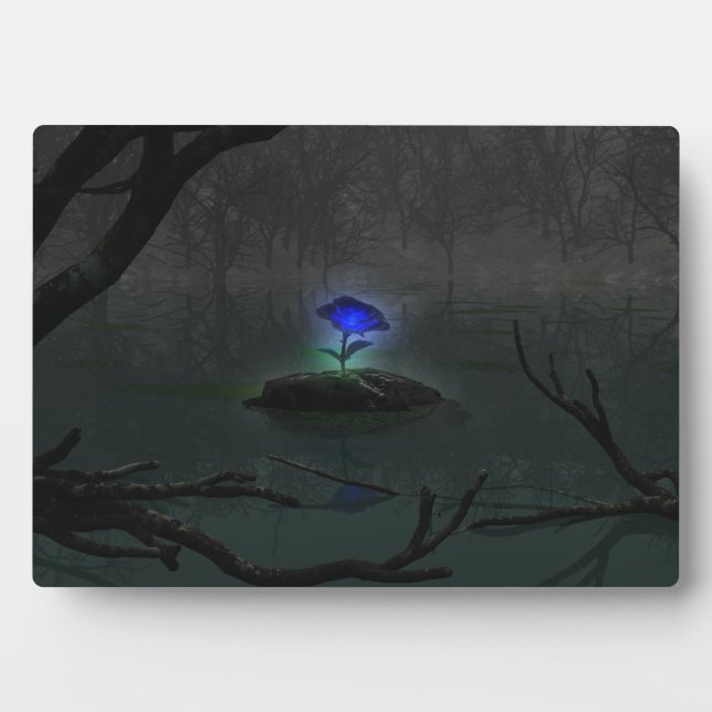 Blue Rose Photo Plaque (Front)