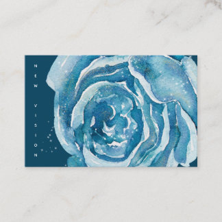 Blue Rose Sparkle Business Card