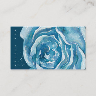 Blue Rose Sparkle Business Card