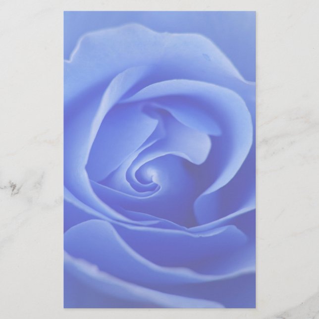 blue rose stationery (Front)