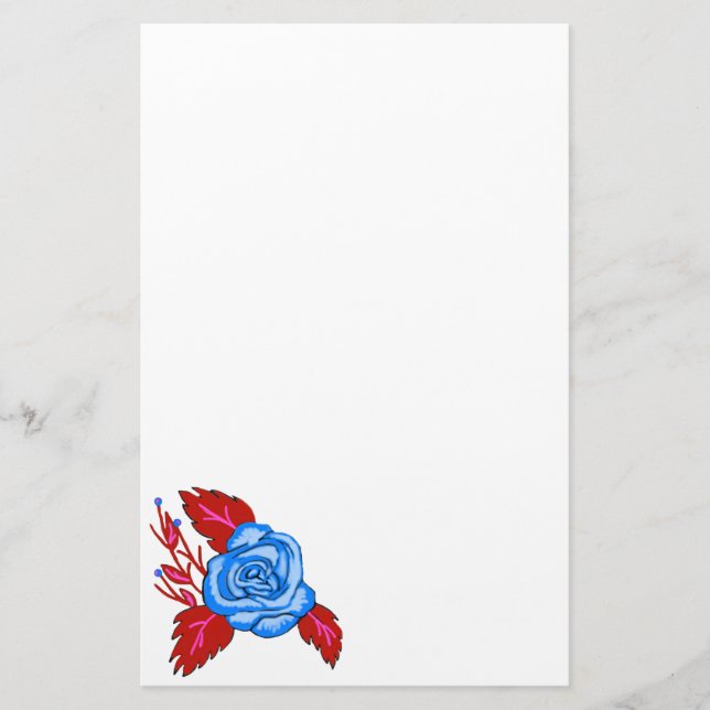Blue Rose Stationery (Front)