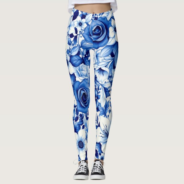blue rose symphony leggings (Front)