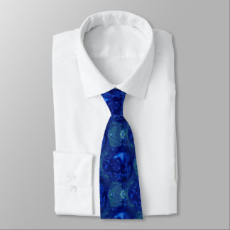 Blue Rose Tie
