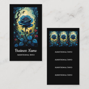 Blue Rose Vines Business Card