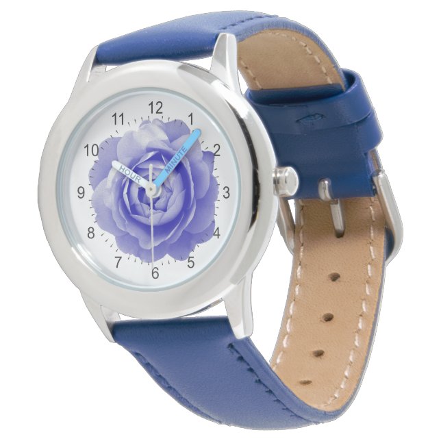 Blue rose watch (Angled)