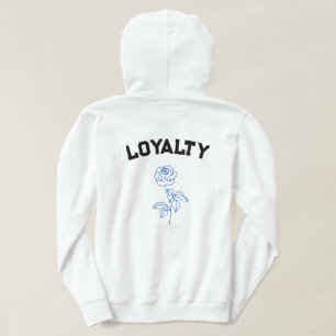 Blue Rose & Wolf (Loyalty)  Hoodie