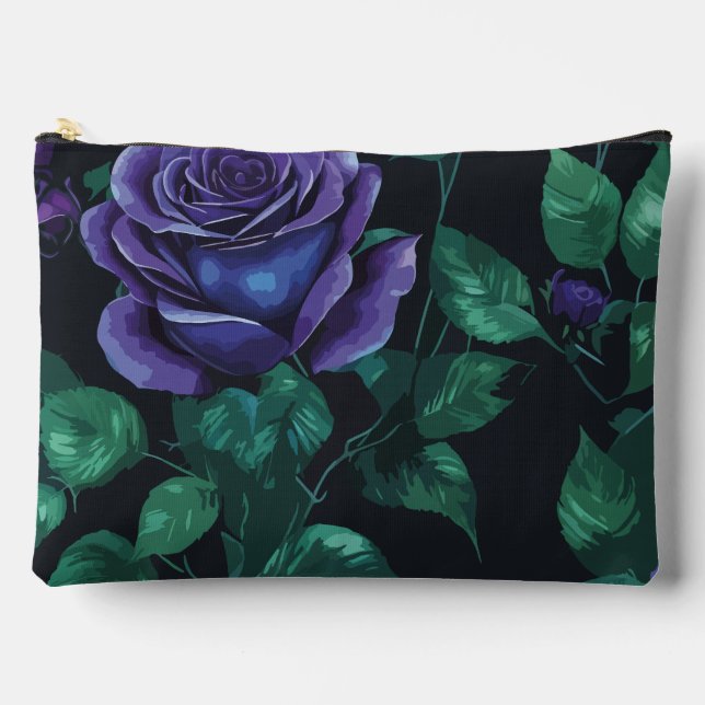 Blue roses accessory pouch (Front)