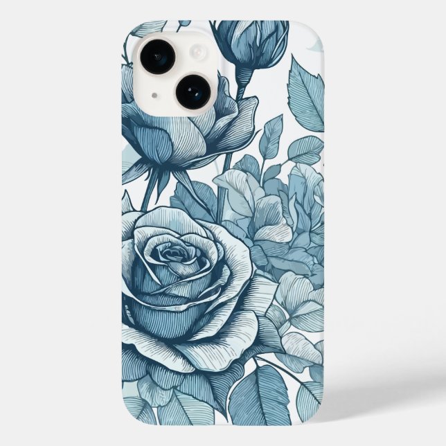 Blue Roses Case-Mate iPhone Case (Back)