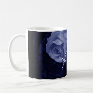 Blue Roses & Cross   Mug