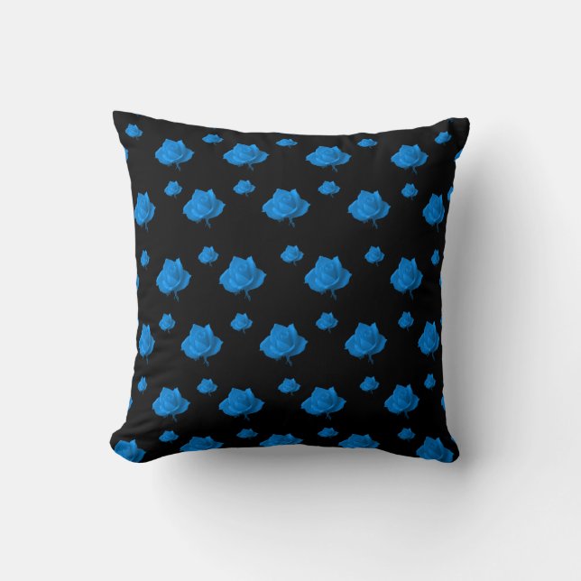 Blue Roses Cushion (Front)