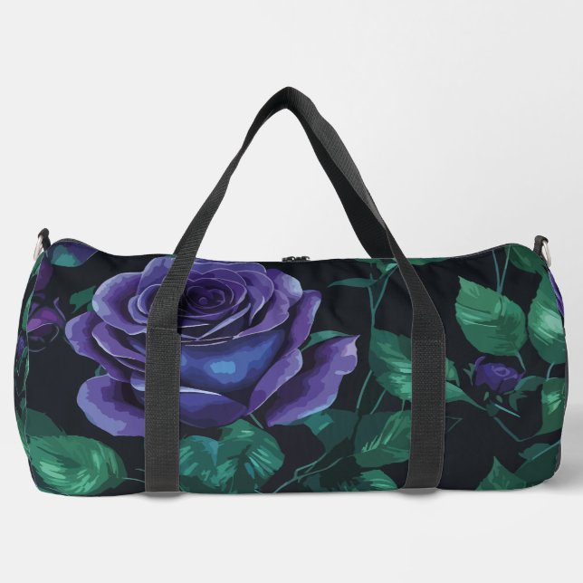 Blue roses duffle bag (Front)