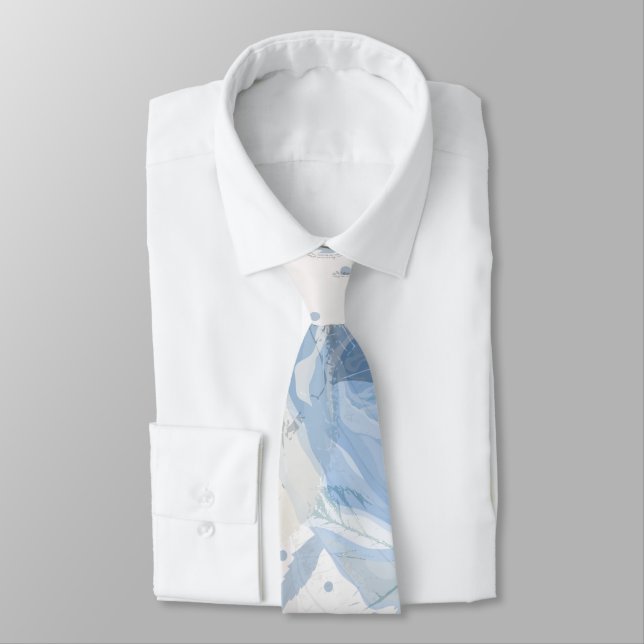 Blue Roses grunge Tie (Tied)