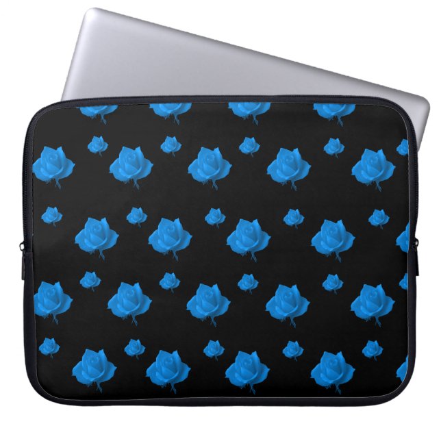 Blue Roses Laptop Sleeve (Front)